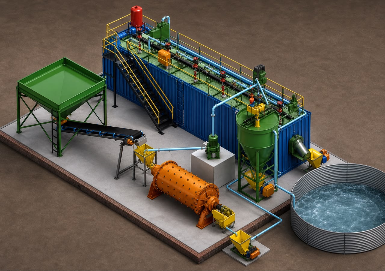 Modular 50 TPD CIL Gold Plant Design